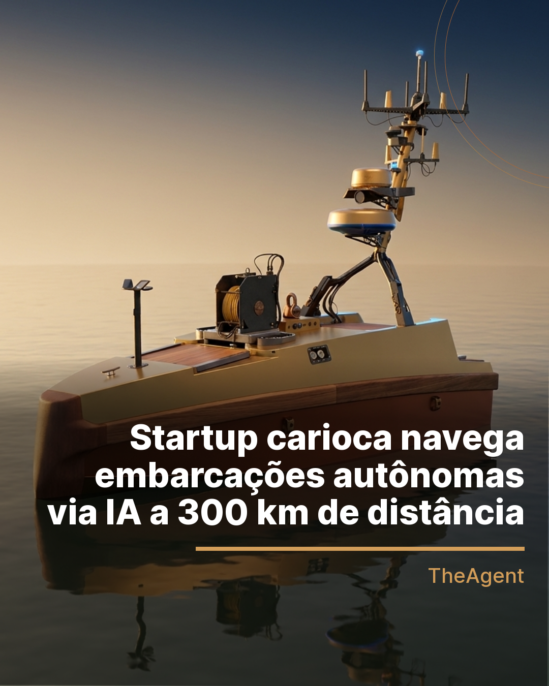 Startup carioca navega embarcações autônomas via IA a 300 km de distância