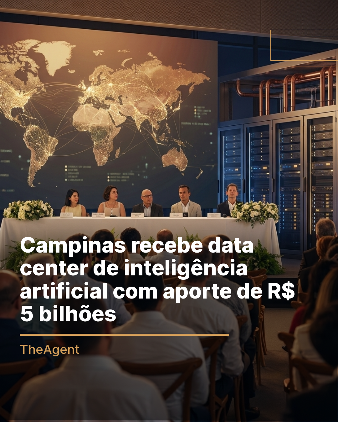 Campinas recebe data center de inteligência artificial com aporte de R$ 5 bilhões