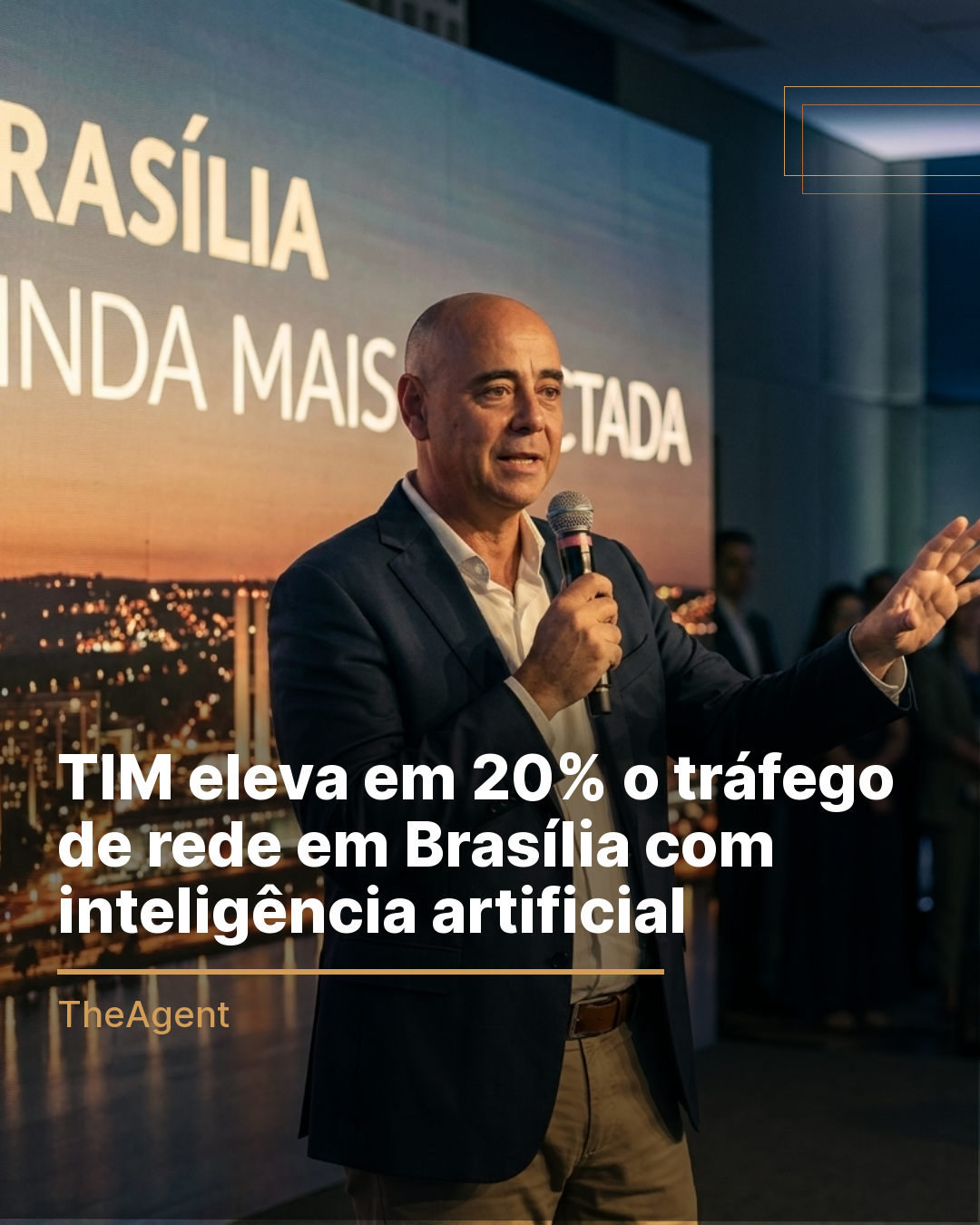 TIM eleva em 20% o tráfego de rede em Brasília com inteligência artificial