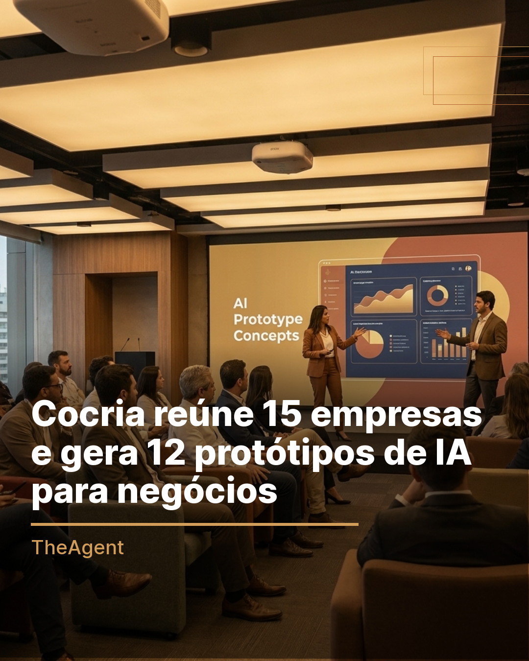 Cocria reúne 15 empresas e gera 12 protótipos de IA para negócios