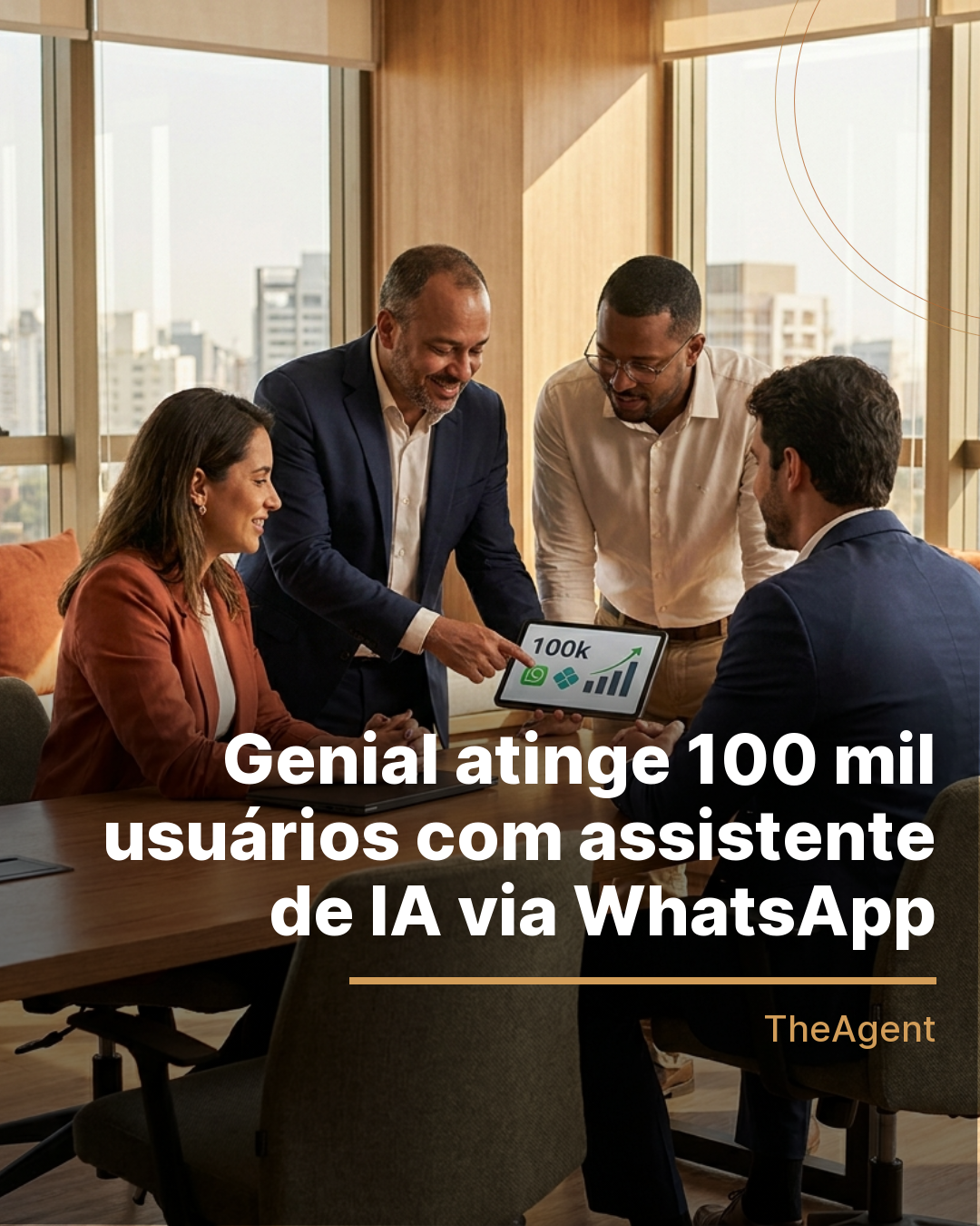 Genial atinge 100 mil usuários com assistente de IA via WhatsApp