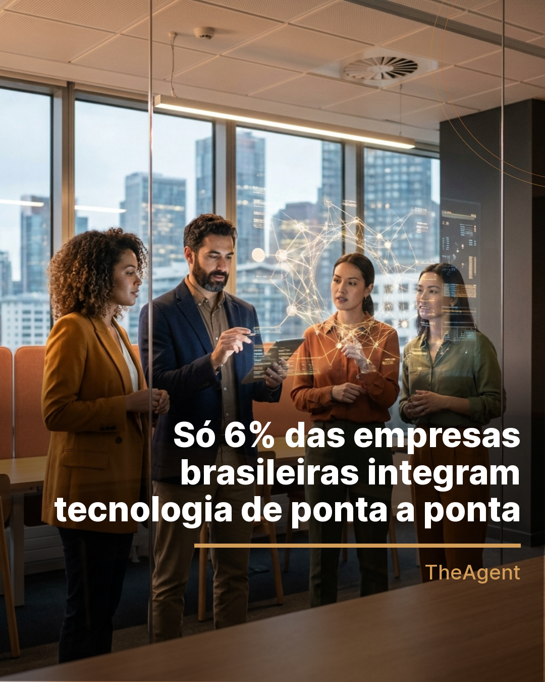 Só 6% das empresas brasileiras integram tecnologia de ponta a ponta