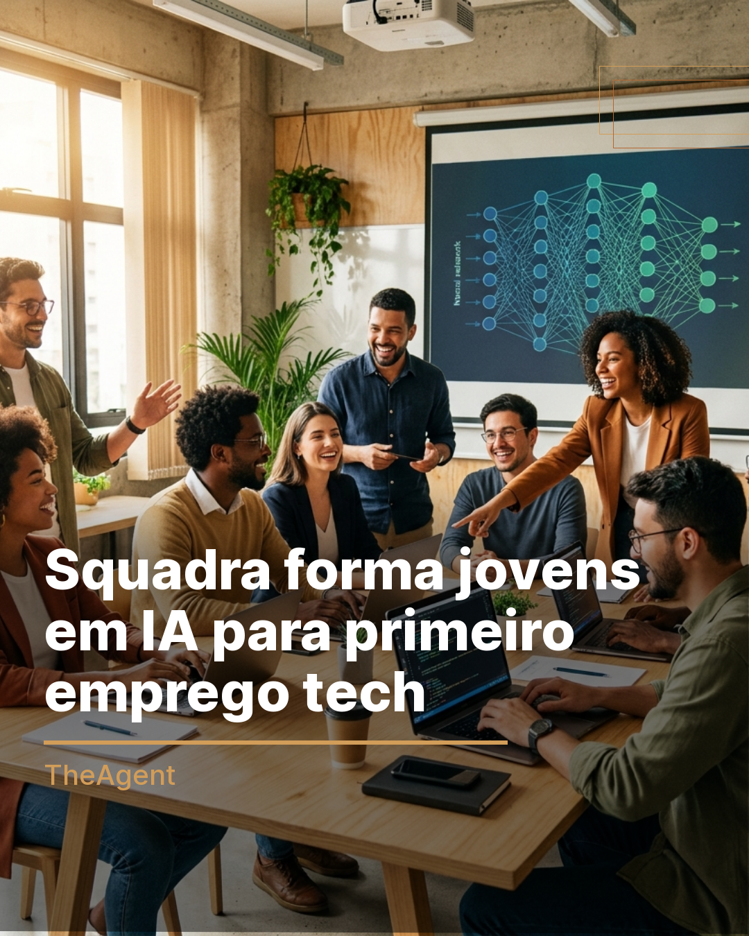Squadra forma jovens em IA para primeiro emprego tech