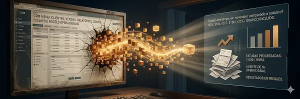 De Software como Serviço para Agente como Serviço: a transição que já começou