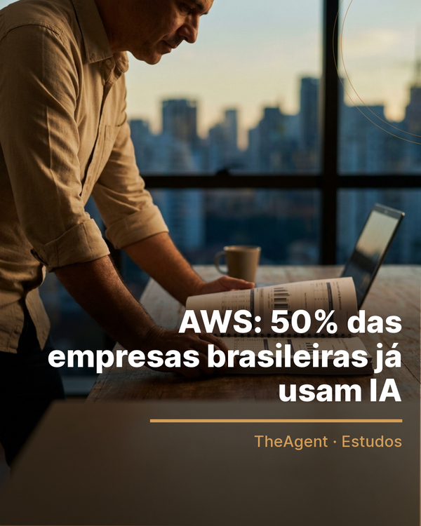AWS: 50% das empresas no Brasil já usam IA em 2026