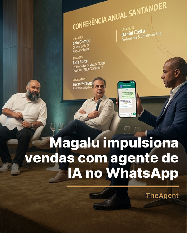 Magalu impulsiona vendas com agente de IA no WhatsApp
