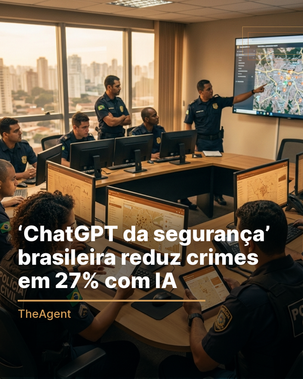 ‘ChatGPT da segurança’ brasileira reduz crimes em 27% com IA