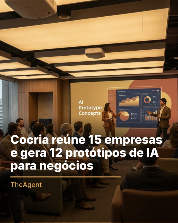 Cocria reúne 15 empresas e gera 12 protótipos de IA para negócios
