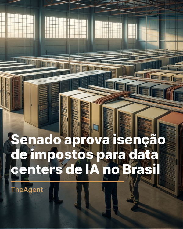 Senado aprova isenção de impostos para data centers de IA no Brasil