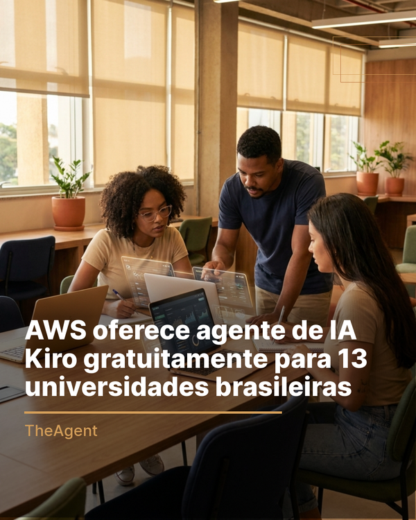 AWS oferece agente de IA Kiro gratuitamente para 13 universidades brasileiras