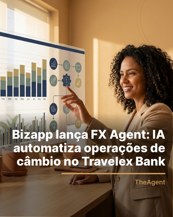 Bizapp lança FX Agent: IA automatiza operações de câmbio no Travelex Bank