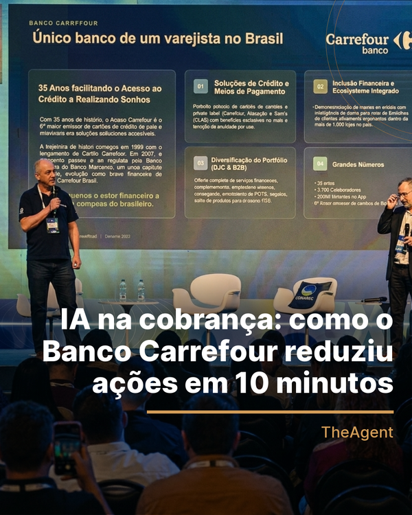 IA na cobrança: como o Banco Carrefour reduziu ações em 10 minutos