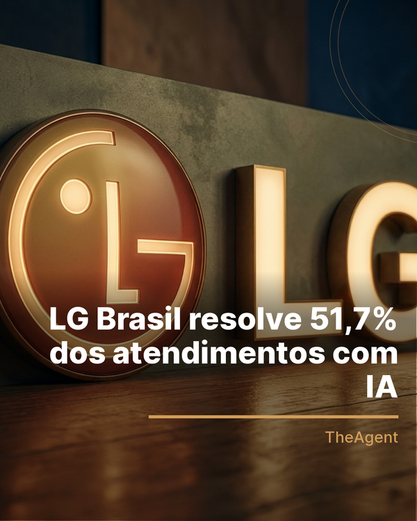 LG Brasil resolve 51,7% dos atendimentos com IA